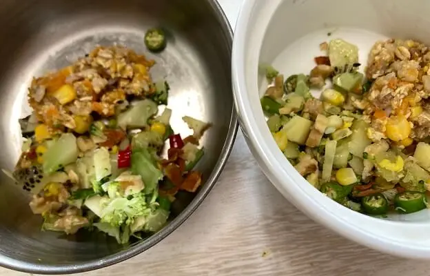 インコの餌の野菜