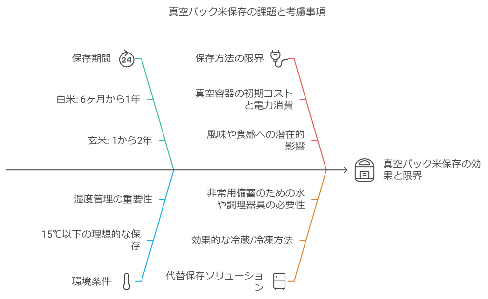 米の真空パックのデメリット