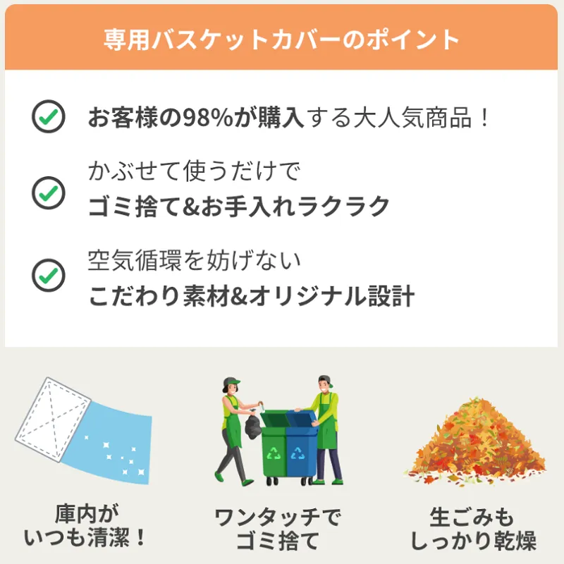 ルーフェンバスケットカバーの代用